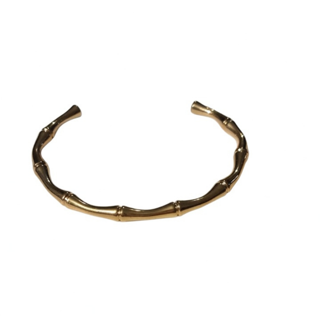 Vintage Bamboo Gold Bangle