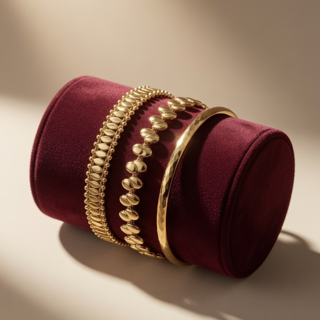 Gold Layered Bracelet Set