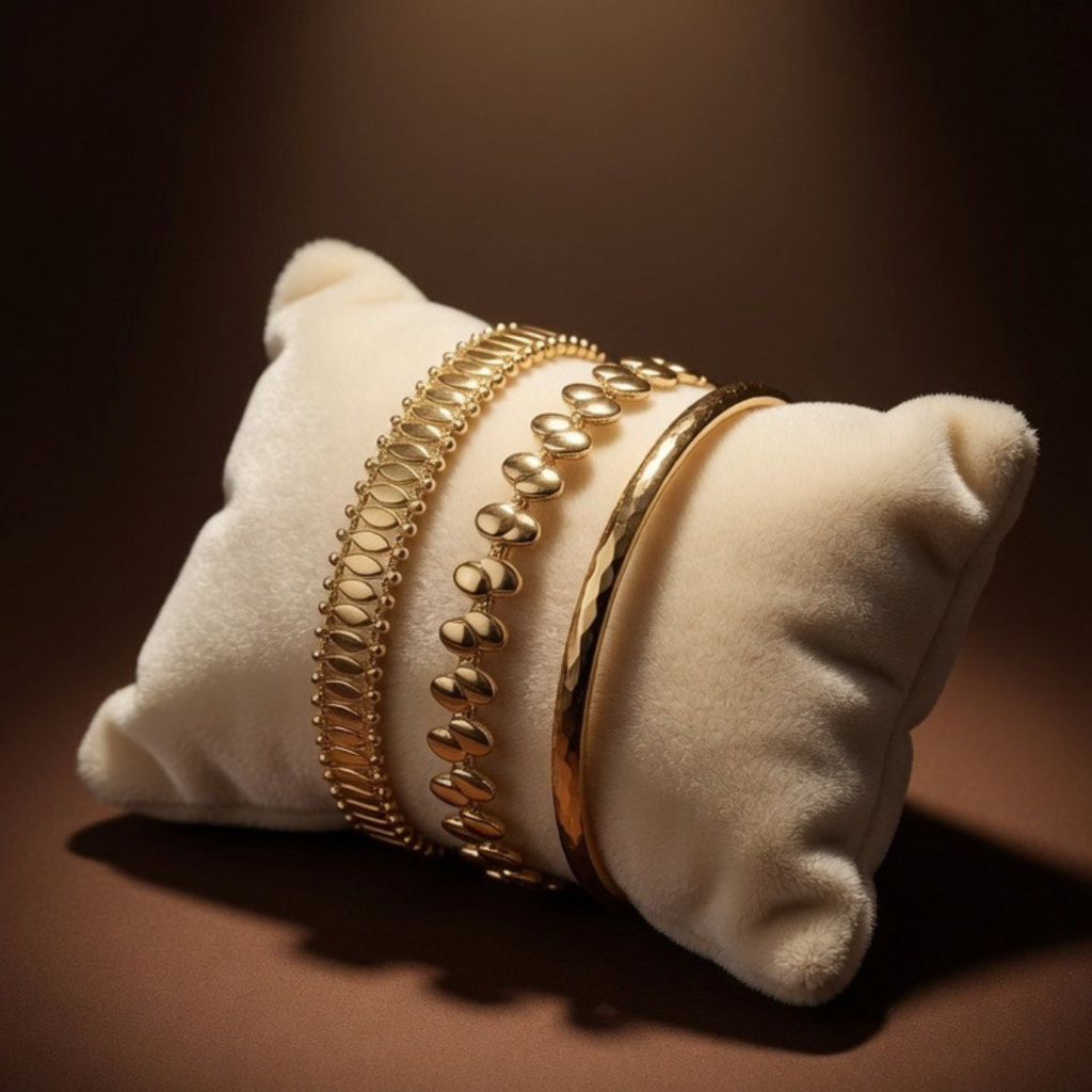 Gold Layered Bracelet Set