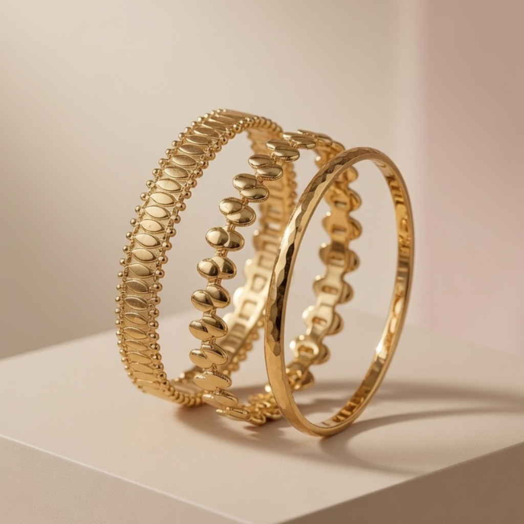 Gold Layered Bracelet Set