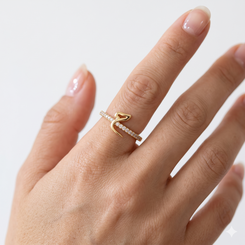 Gold Snake Adjustable Ring