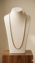 Gold Rope Chain Necklace