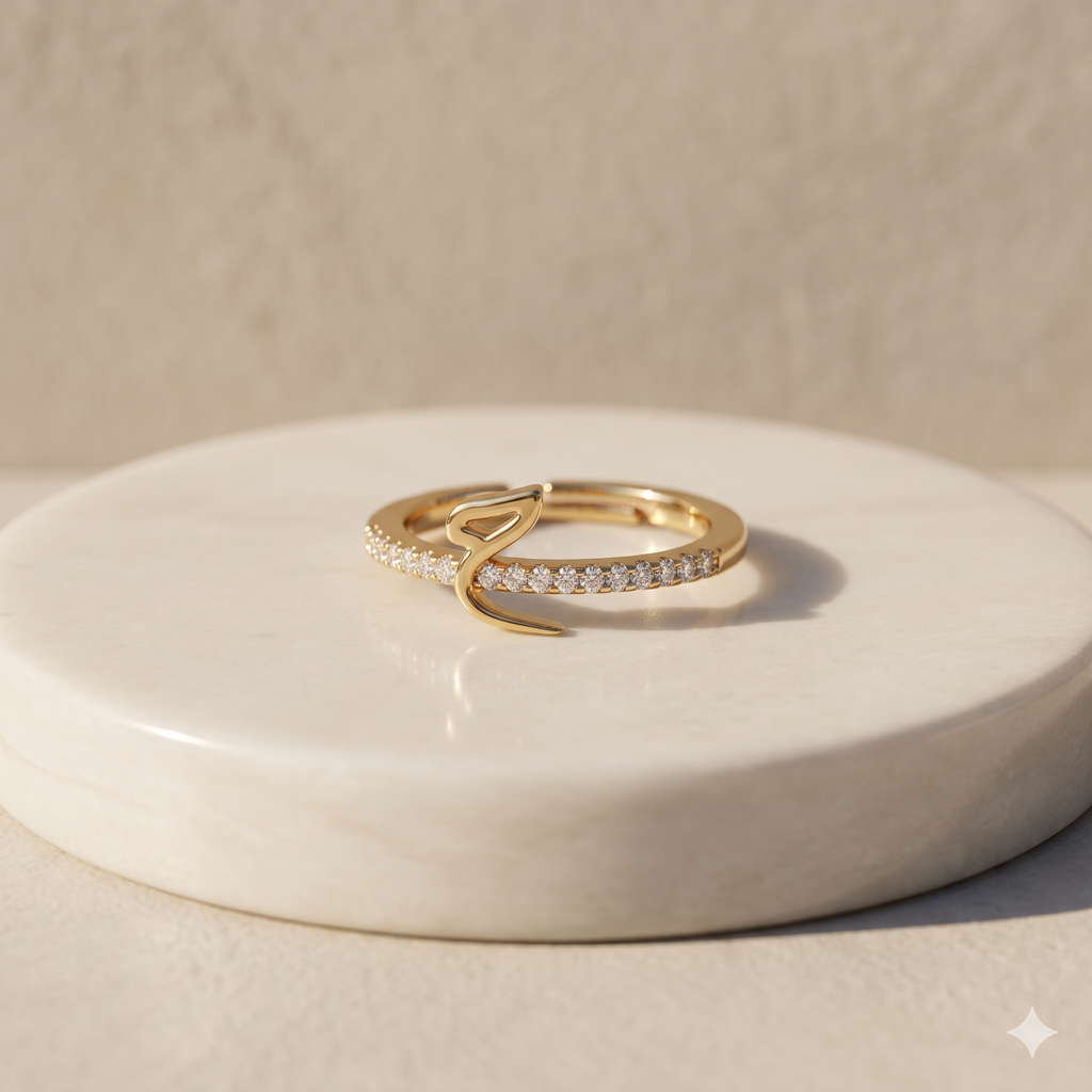 Gold Snake Adjustable Ring