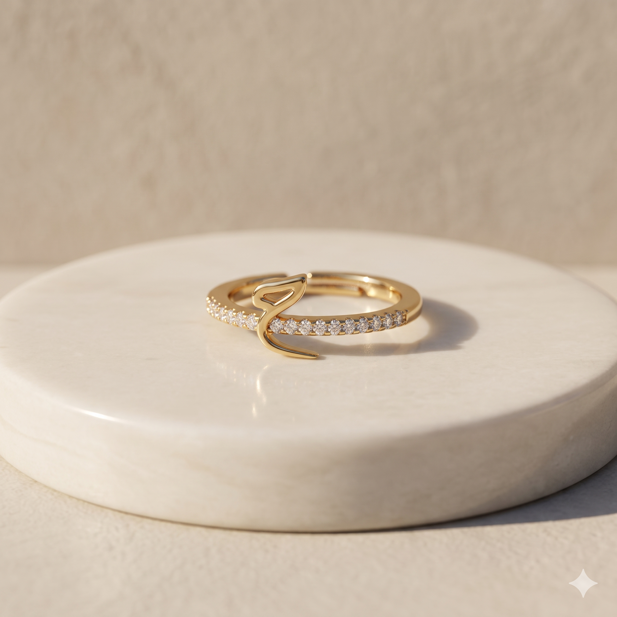 Gold Snake Adjustable Ring