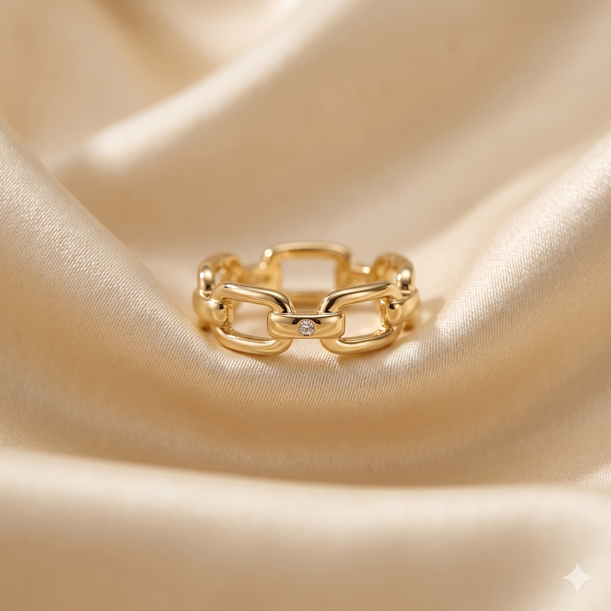 Gold Chain Link Ring