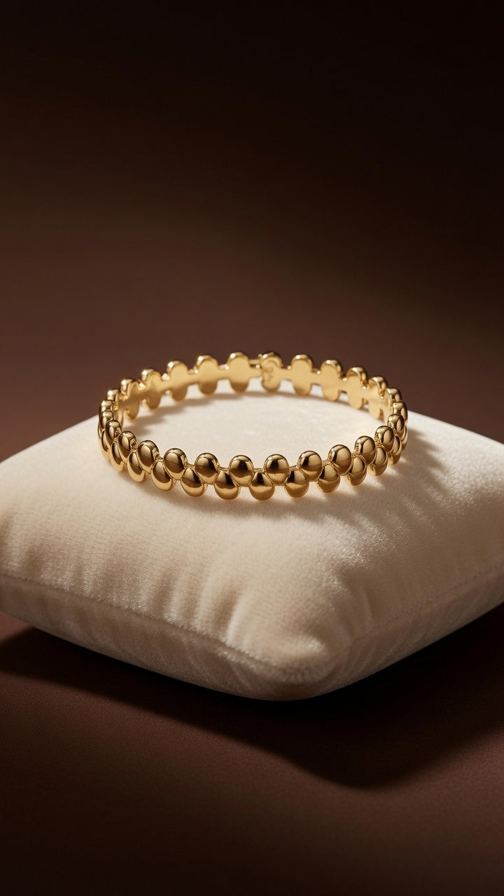Gold Marquise Link Bracelet