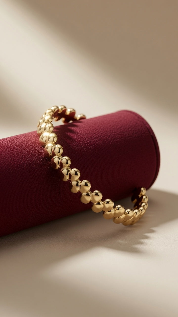 Gold Marquise Link Bracelet