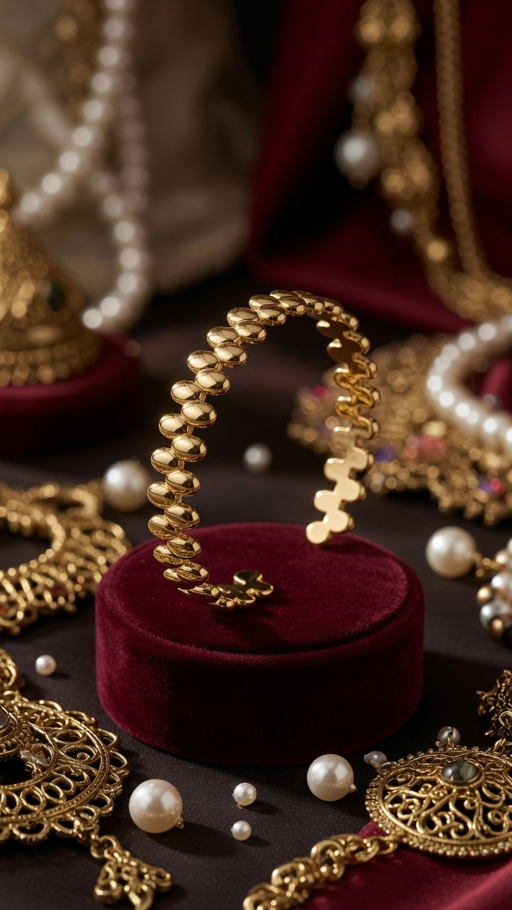 Gold Marquise Link Bracelet
