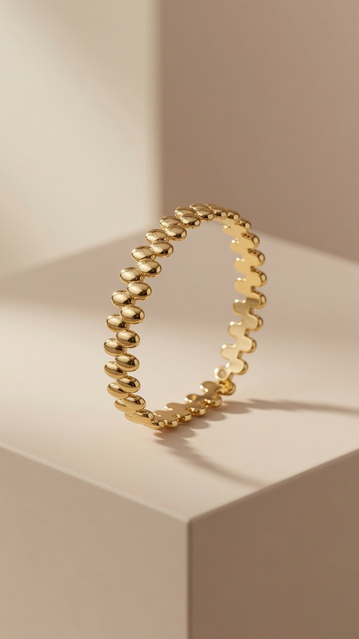 Gold Marquise Link Bracelet