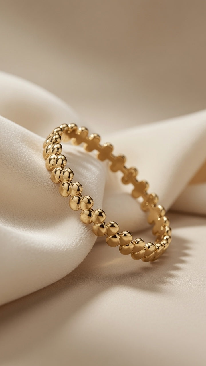 Gold Marquise Link Bracelet